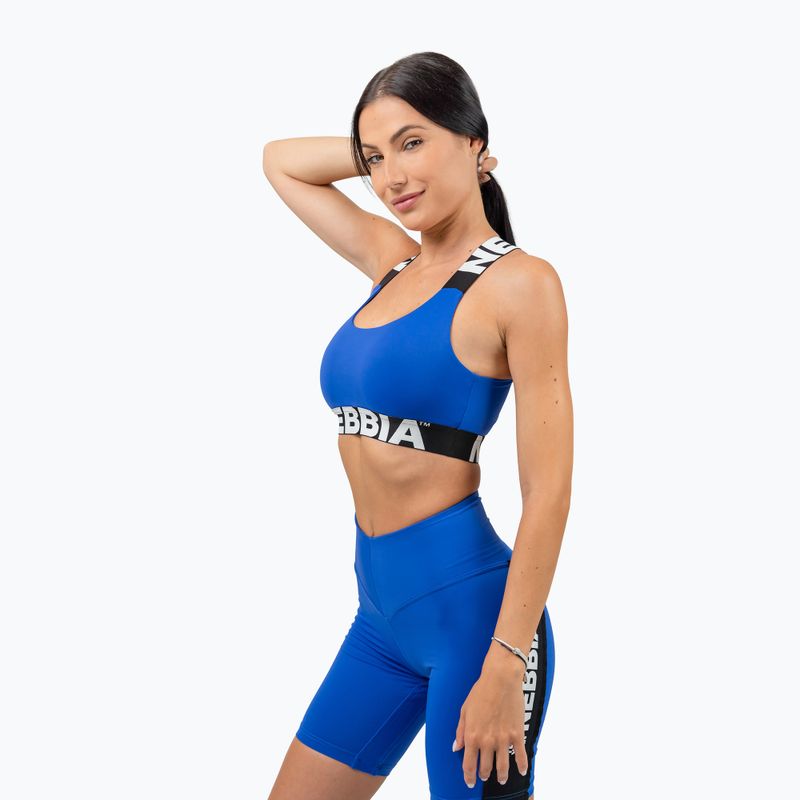 Fitness podprsenka NEBBIA Ikoniczny niebieski 6