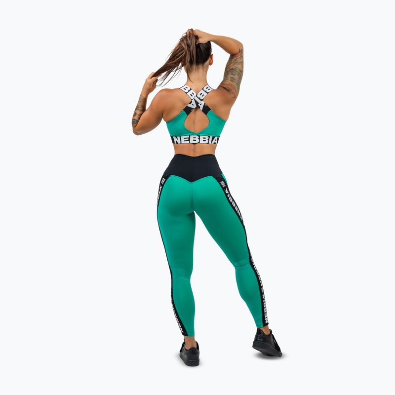 Fitness podprsenka NEBBIA Ikoniczna zieleń 3