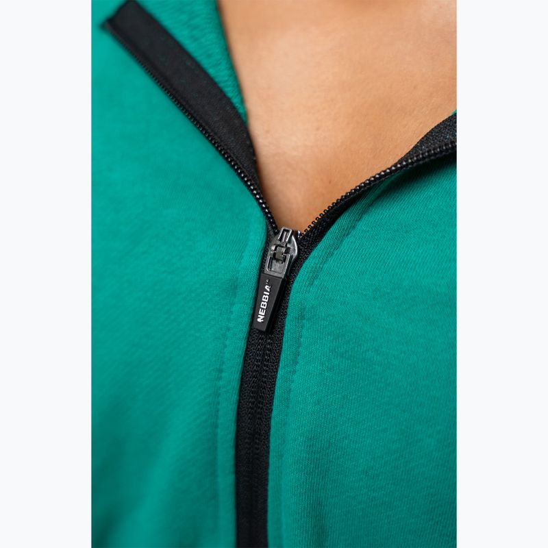 Dámska mikina NEBBIA Crop Hoodie Iconic green 6