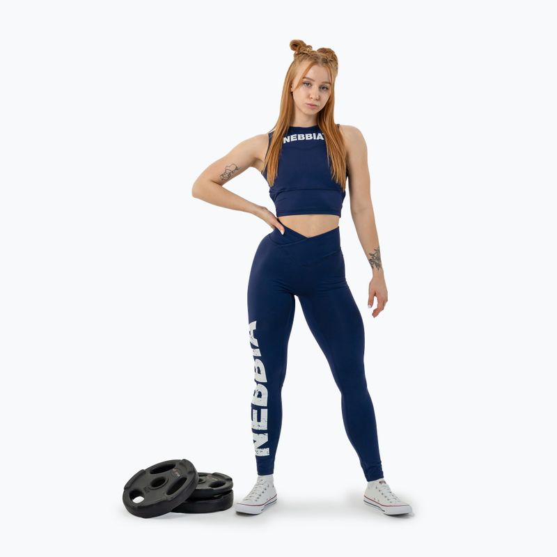 Dámske športové legíny NEBBIA Glute Check High Waisted dark blue 2