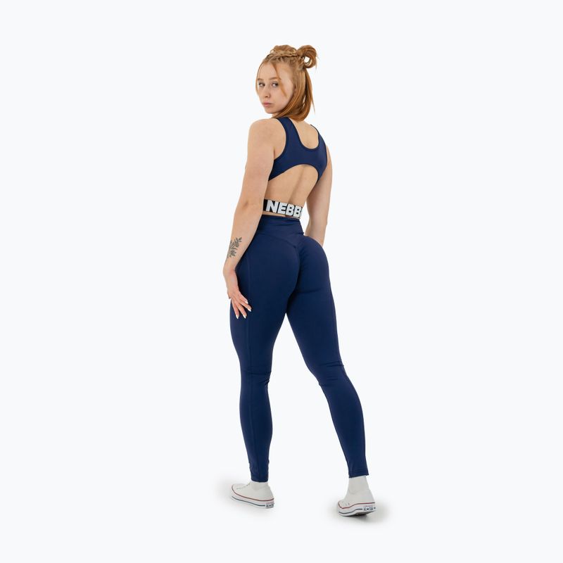 Dámske športové legíny NEBBIA Glute Check High Waisted dark blue 3