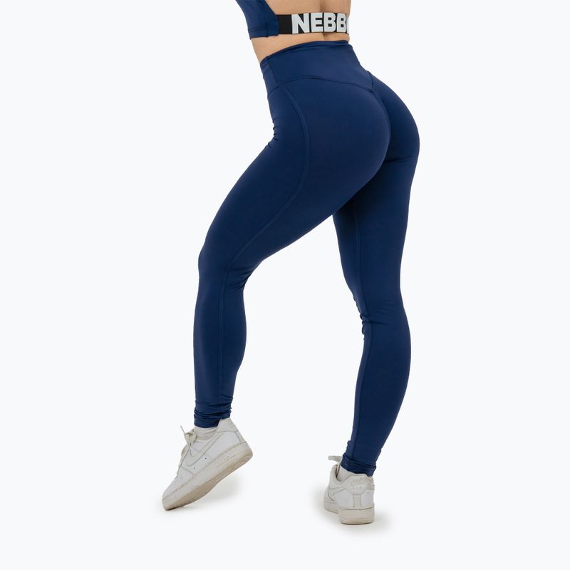 Dámske športové legíny NEBBIA Glute Check High Waisted dark blue 4