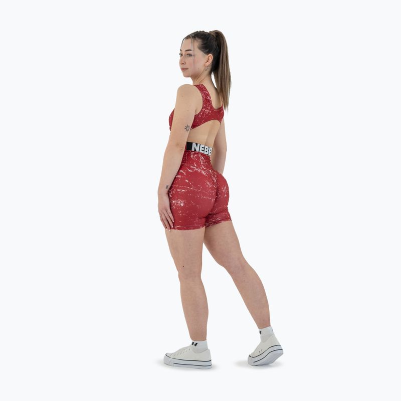 Dámske športové šortky NEBBIA 5″ Hammies High Waisted red 5