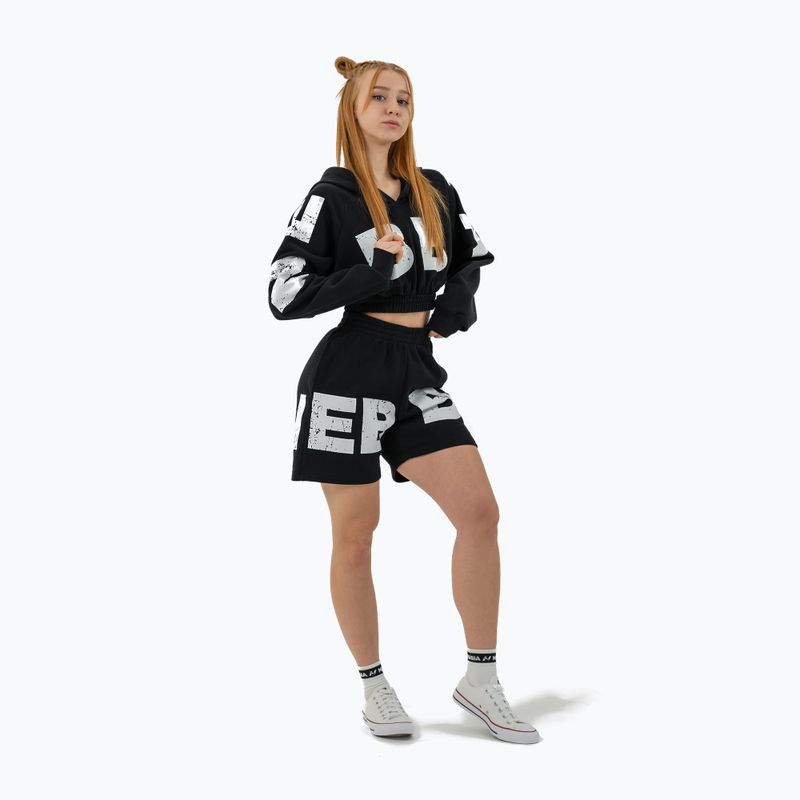 Dámska mikina NEBBIA Training Cropped Hoodie Muscle Mommy black 2