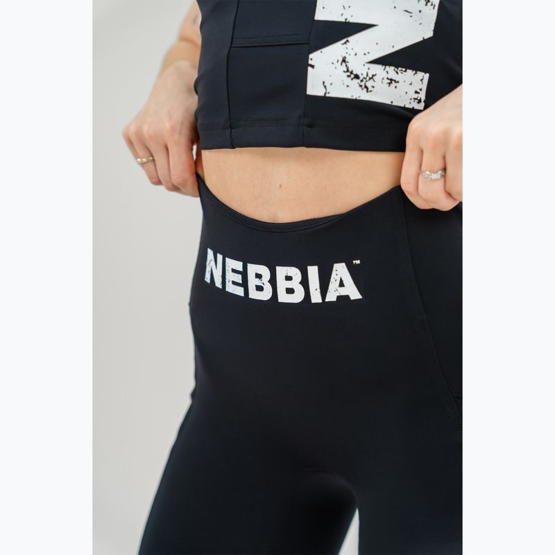 Dámske šortky NEBBIA High Waisted Biker 10″ Gym Therapy training shorts black 8