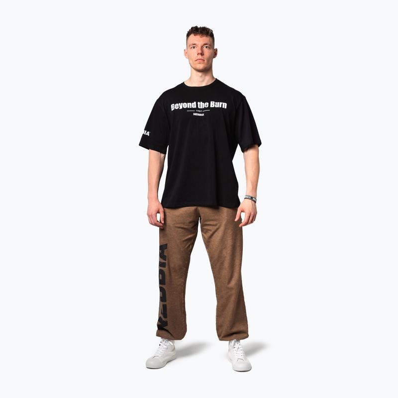 Pánske športové tričko NEBBIA Heavyweight Grind black 2