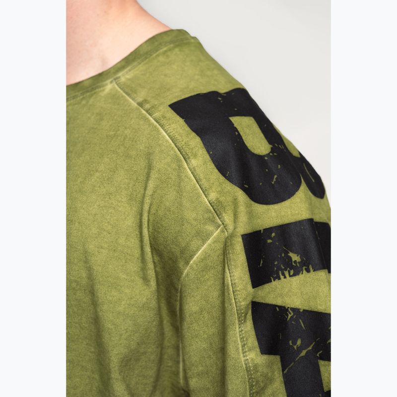 Pánske športové tričko NEBBIA Washed-Off Lifting Club green 6