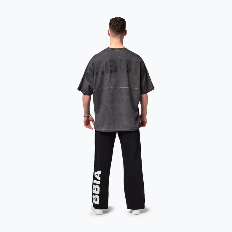 Pánske športové tričko NEBBIA Washed-Off Heavyweight No Shortcuts black 3