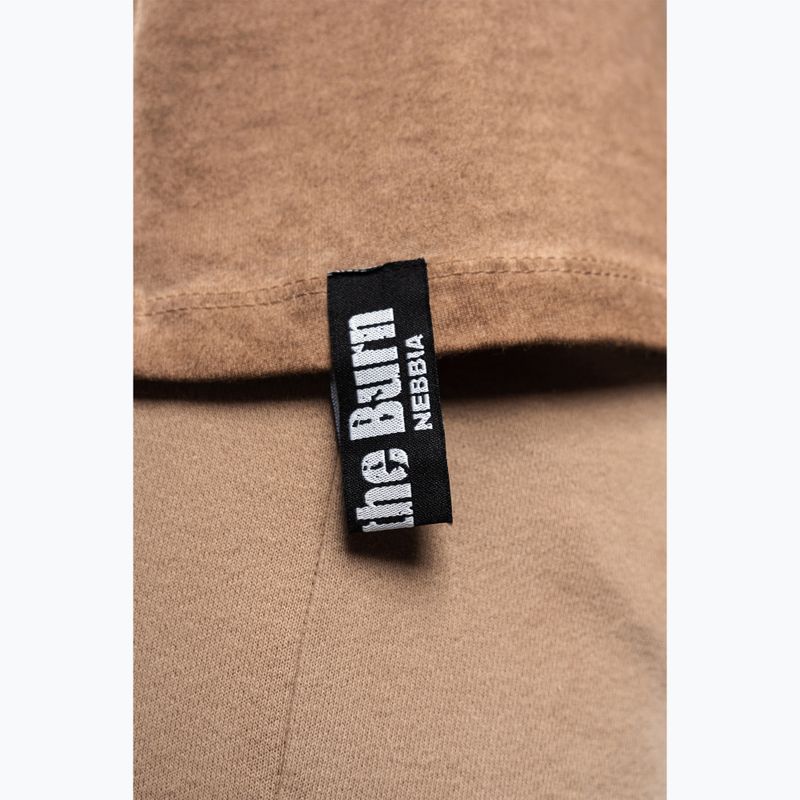 Pánske športové tielko NEBBIA Washed-Off Stringer Max Out light brown 6