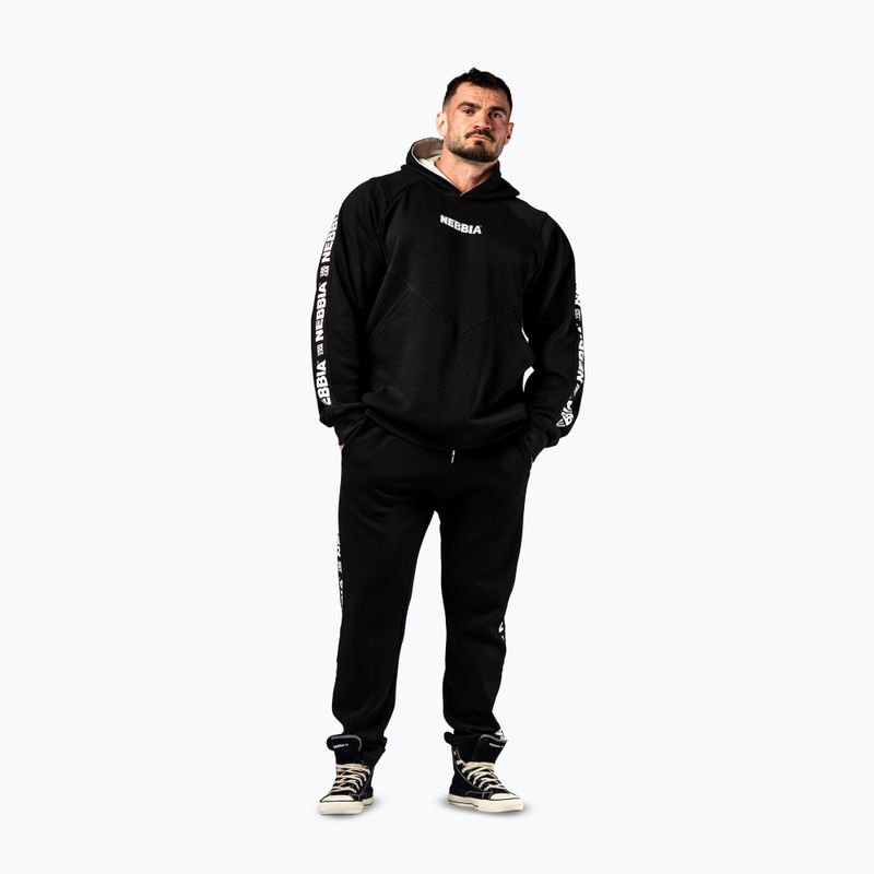 Pánska mikina NEBBIA Hero Hoodie black 2