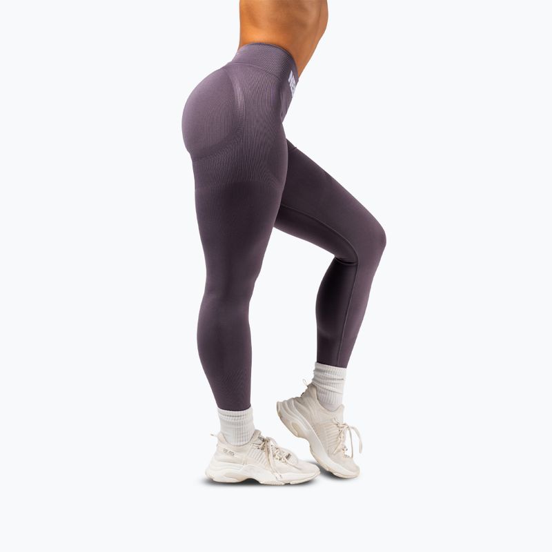 Dámske tréningové legíny NEBBIA Flow Seamless Push-Up dark grey 4