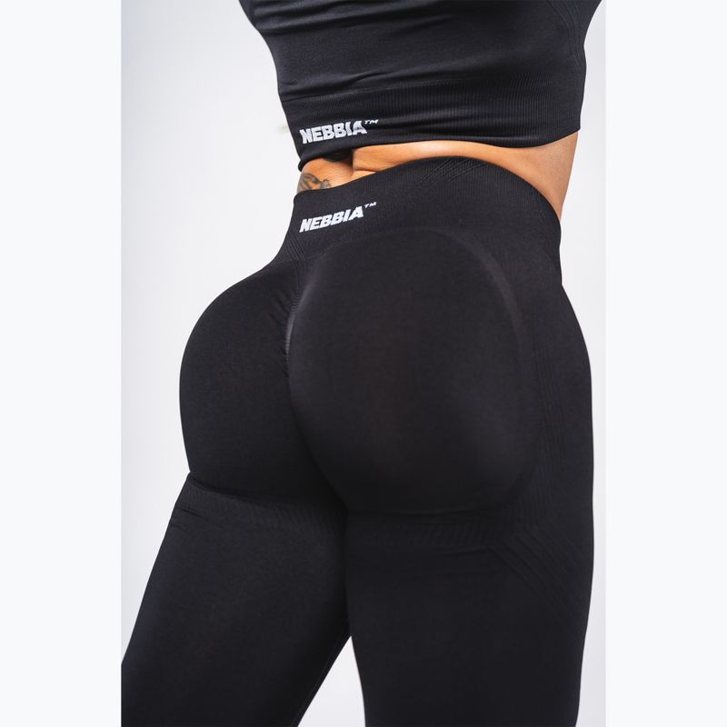 Dámske tréningové legíny NEBBIA Flow Seamless Push Up Black 5