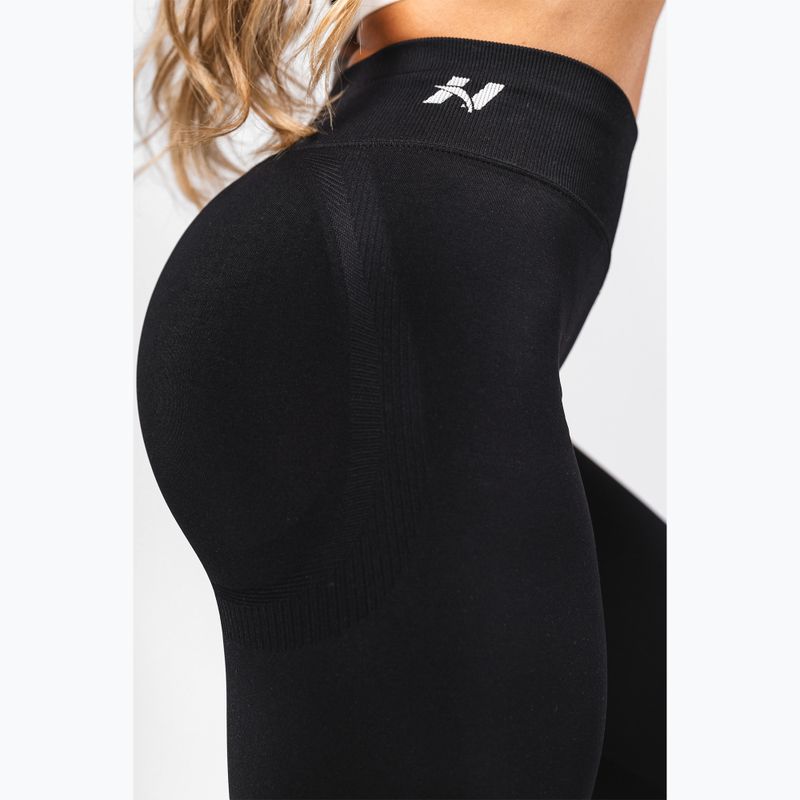 Dámske tréningové legíny NEBBIA Flow Seamless High Waist Sculpting Flared Black 7