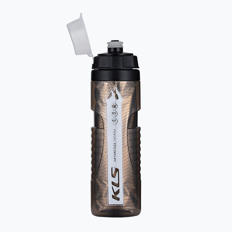 Kellys Antarctica 022 Thermo 650 ml cyklistická fľaša charcoal black 2