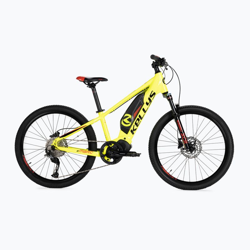 Kellys E-Marc SH 24" 36V 11.6Ah 418Wh žltý detský elektrický bicykel