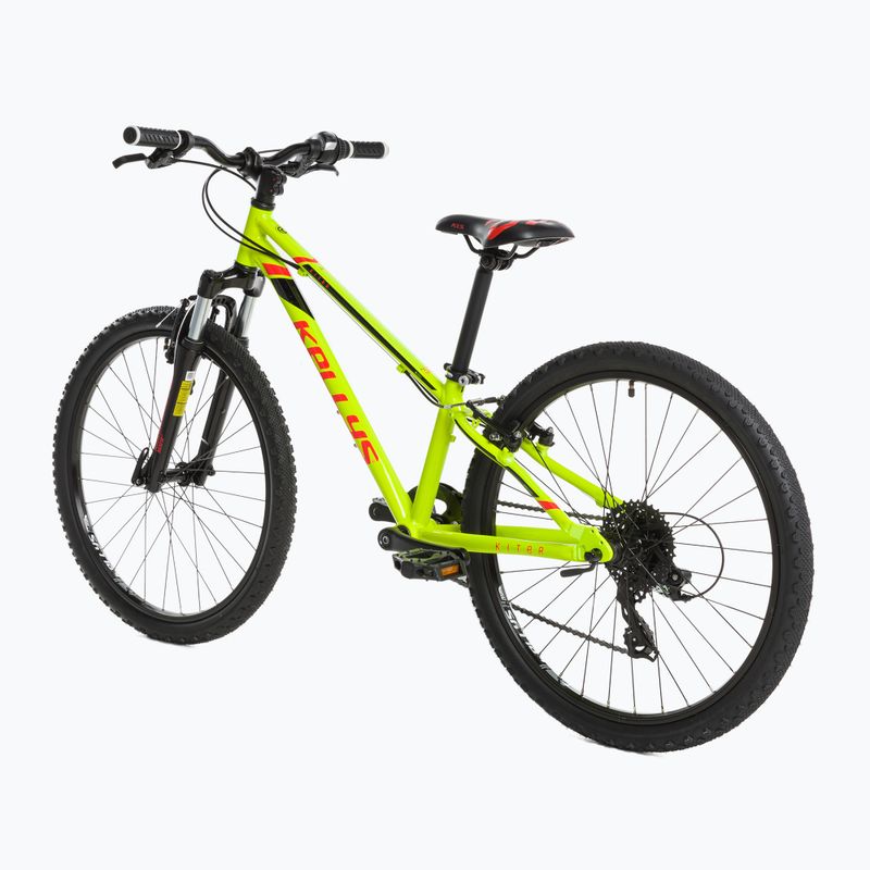 Detský bicykel Kellys Kiter 50 24" neónovo žltý 3
