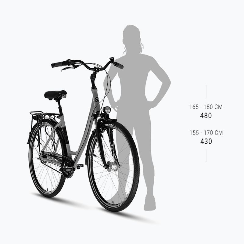 Dámsky mestský bicykel Kellys Avery 50 28" graphite grey 3