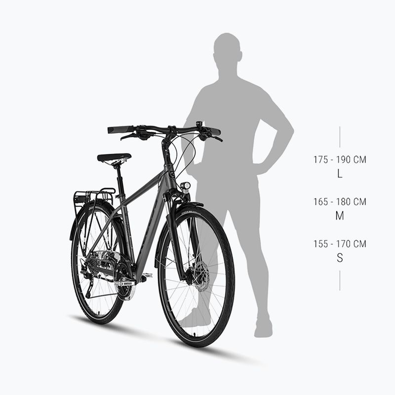 Kellys Carson 10 28" moonstone grey trekking cycle 2