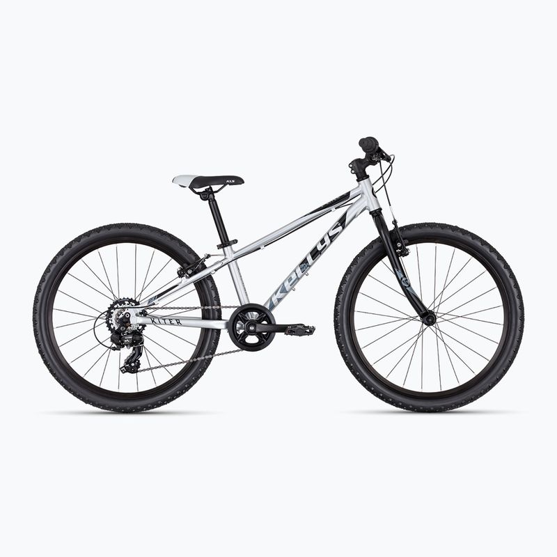 Detský bicykel Kellys Kiter 30 24" silver"