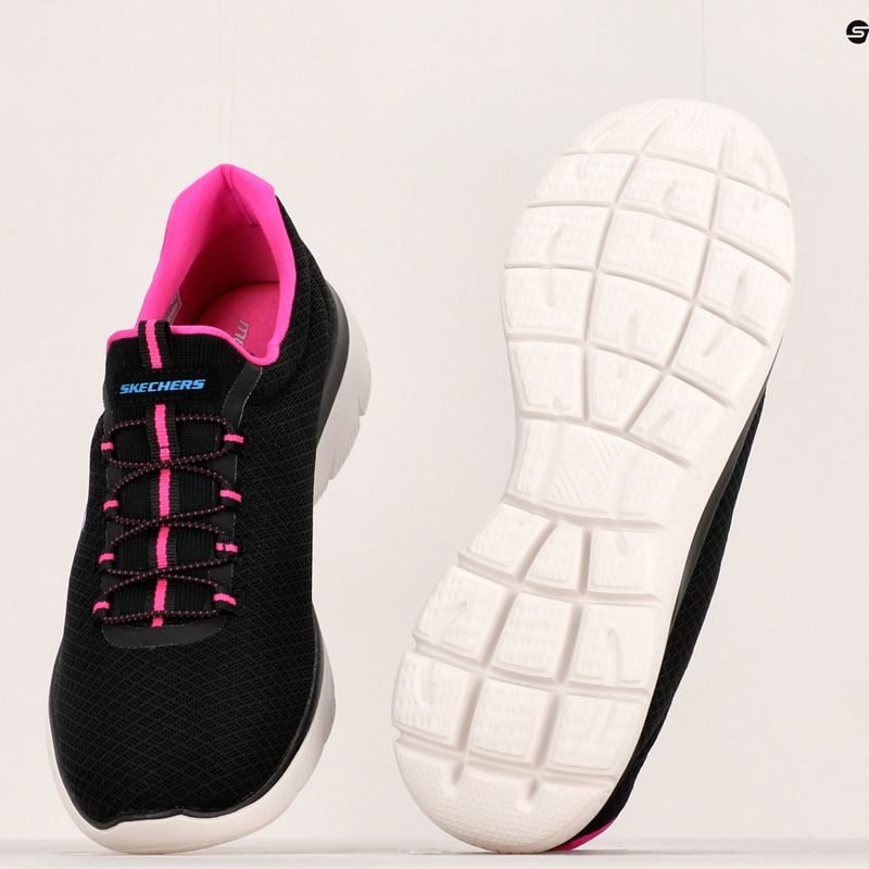 Dámska tréningová obuv SKECHERS Summits black/hot pink 14