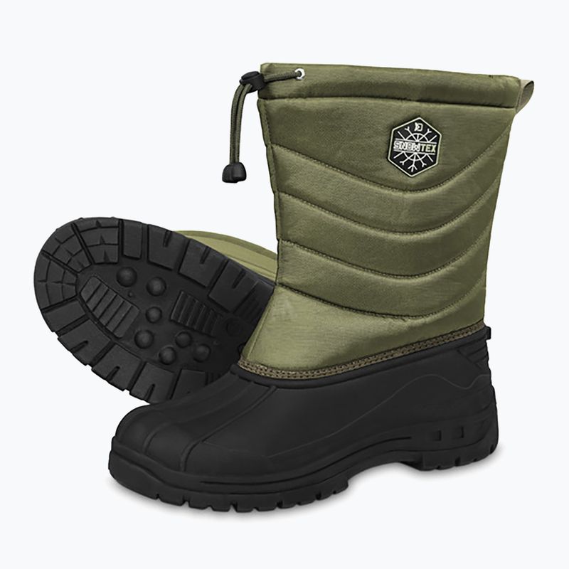 Zeleno-čierne zateplené gamaše Delphin SnowTex 8