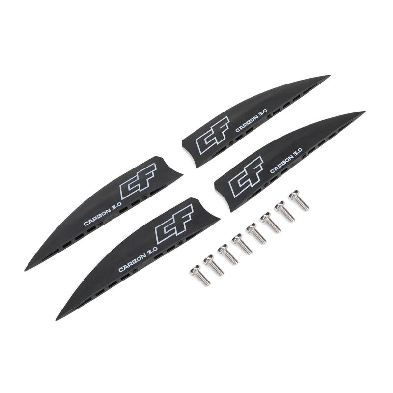 CrazyFly kiteboardová plutva Carbon black T008-0226