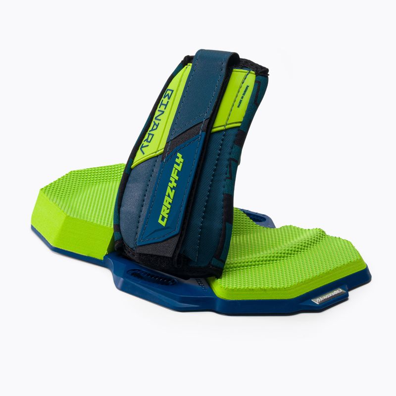 CrazyFly Binary Binding Malé zelené kiteboardové podložky a popruhy T016-0237 2