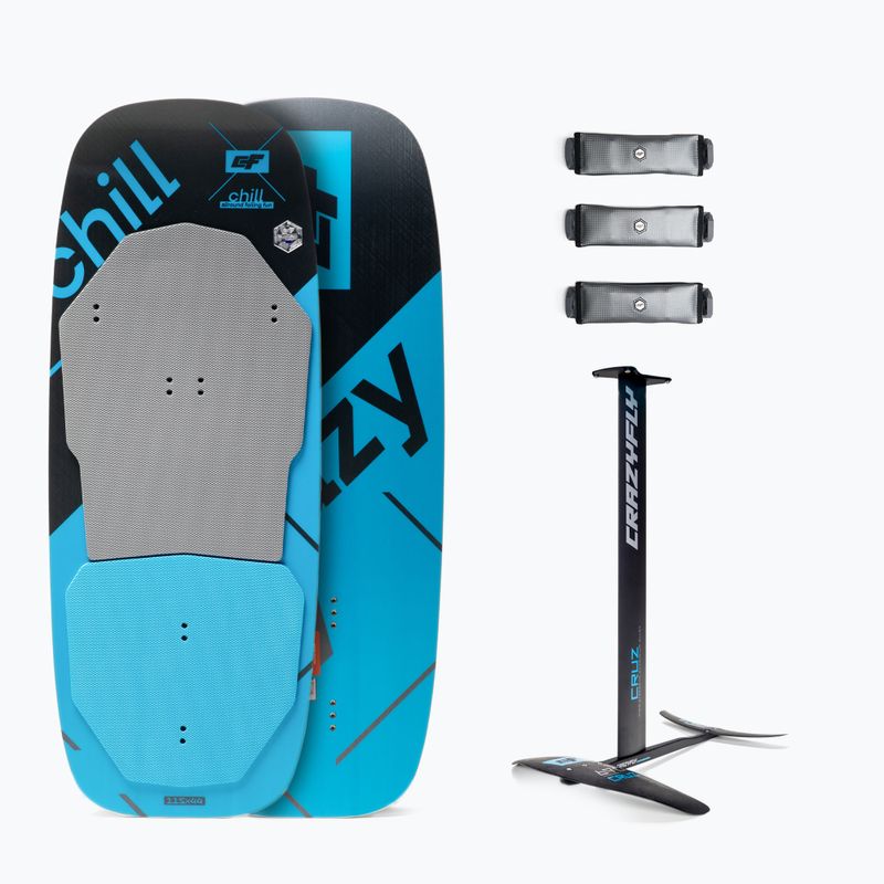 Kitesurfingová doska + hydrofoil CrazyFly Chill Cruz 690 modrá T011-0004