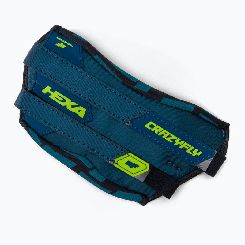 CrazyFly Hexa II Binding modro-zelené kiteboardové podložky a popruhy T016-0260 6