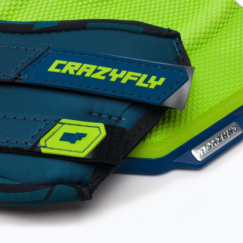 CrazyFly Hexa II Binding modro-zelené kiteboardové podložky a popruhy T016-0260 9