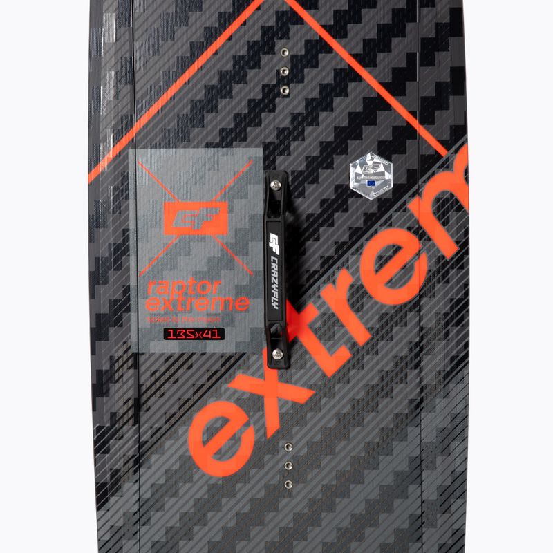 CrazyFly Raptor Extreme šedo-červený kiteboard T002-0299 4