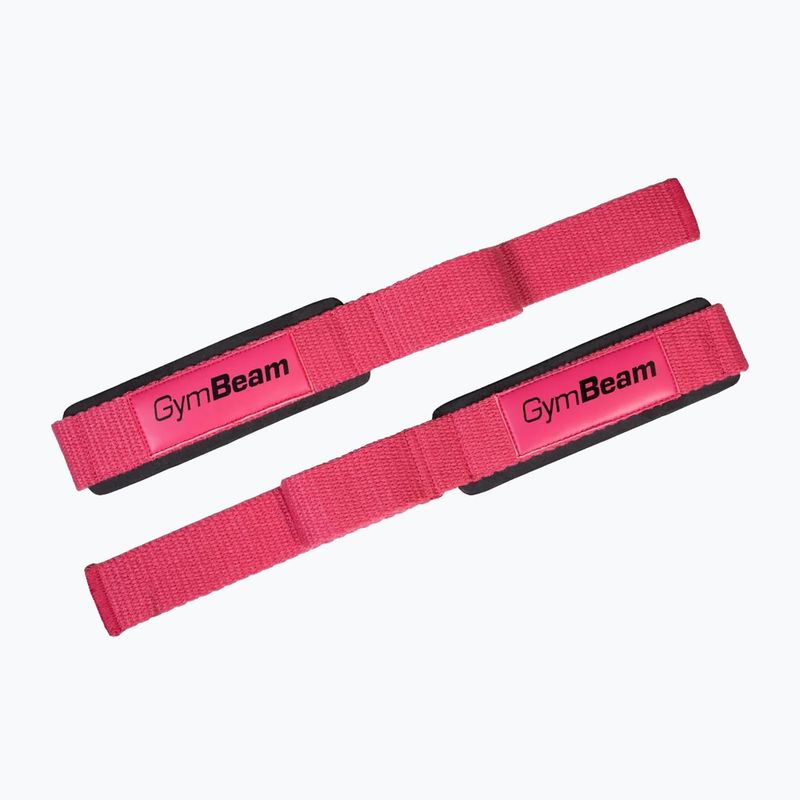 Vzpieračské trhačky GymBeam X-Grip pink