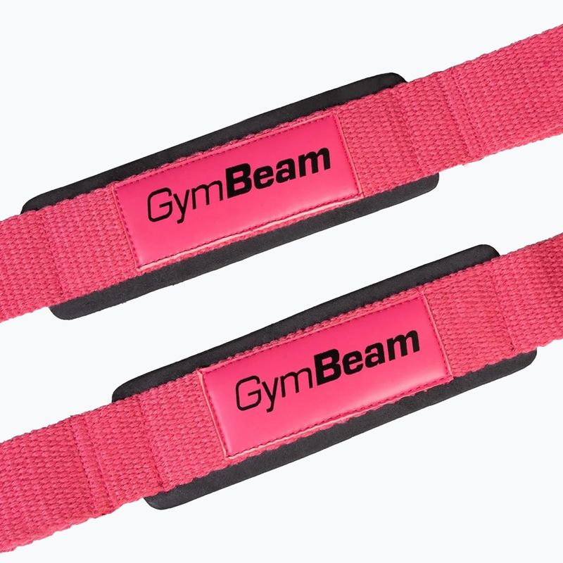 Vzpieračské trhačky GymBeam X-Grip pink 3