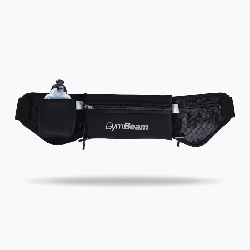 Bežecký opasok GymBeam Trail Hydrobelt + fľaša na vodu 180 ml black
