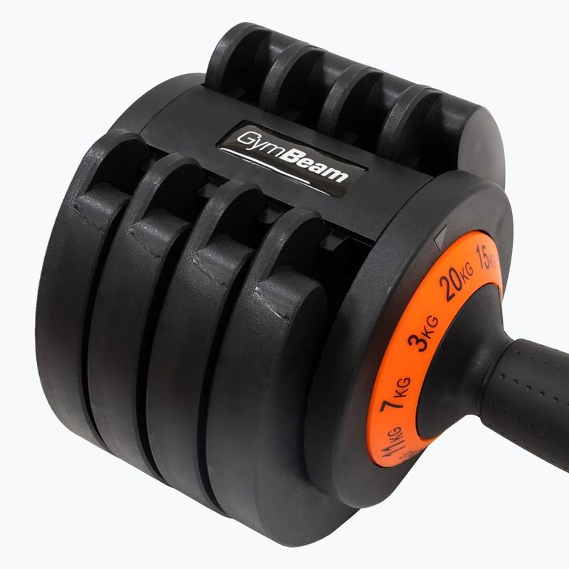 Nastaviteľná činka GymBeam Dumbbell Adjustable 20 kg black 5