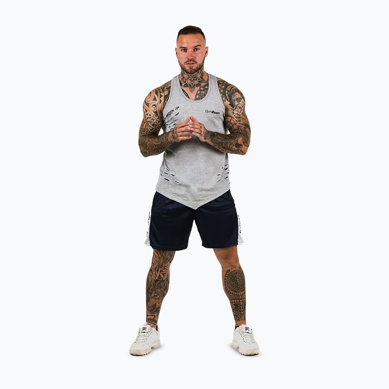 Pánske šortky GymBeam Vertical navy 2