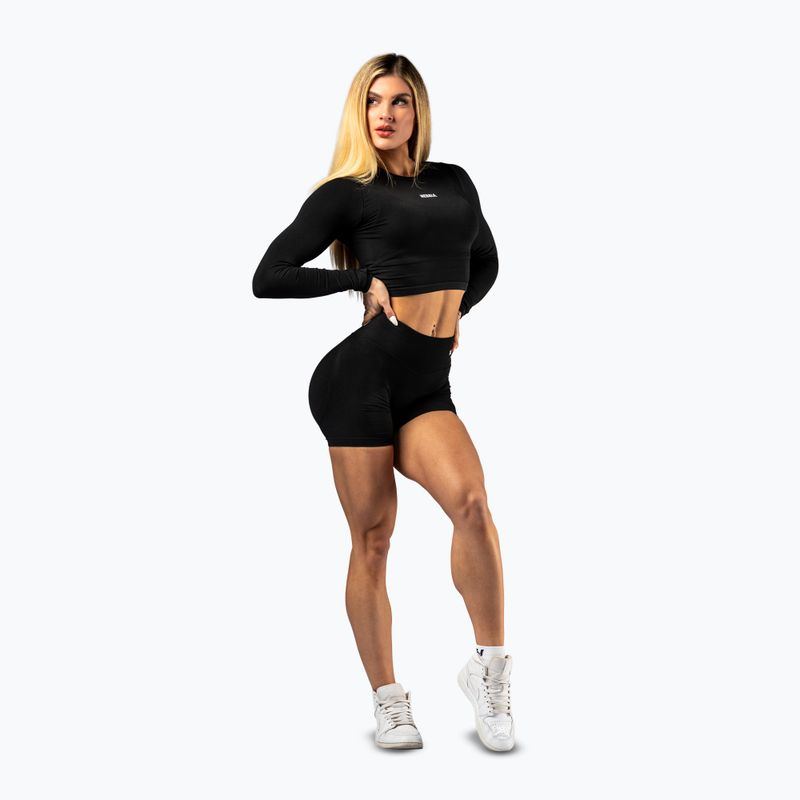 Dámske tréningové tričko longsleeve NEBBIA Power black 2