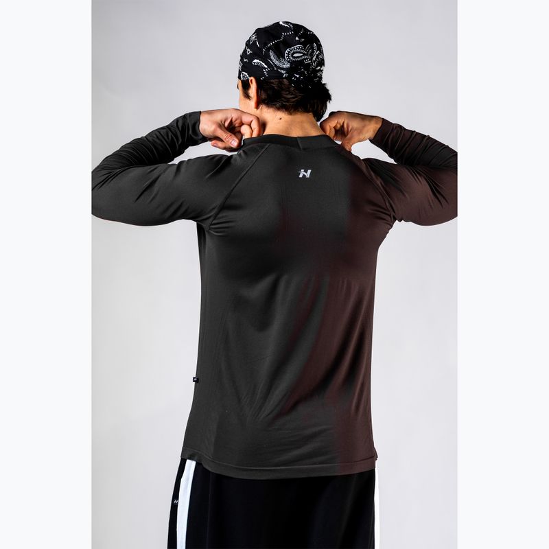 Pánske tréningové tričko longsleeve NEBBIA Power black 4