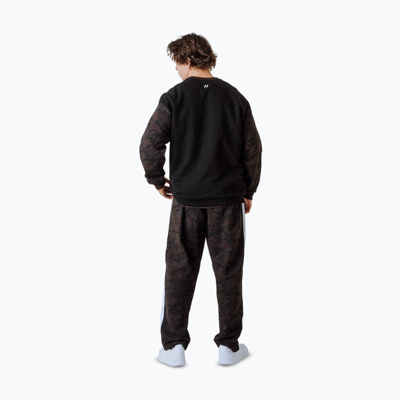 Pánska mikina NEBBIA Power FZ dark brown camo 4