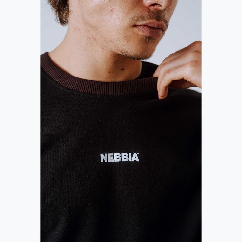 Pánska mikina NEBBIA Power FZ dark brown camo 7