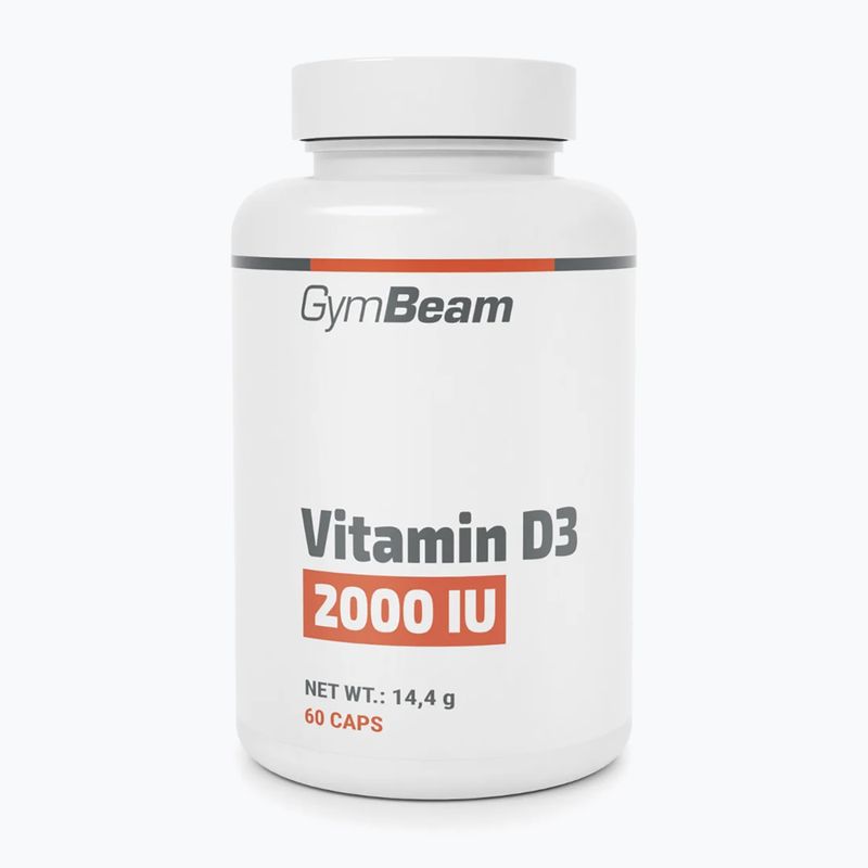 Vitamín D GymBeam Vitamín D3 2000 IU 60 kapsúl
