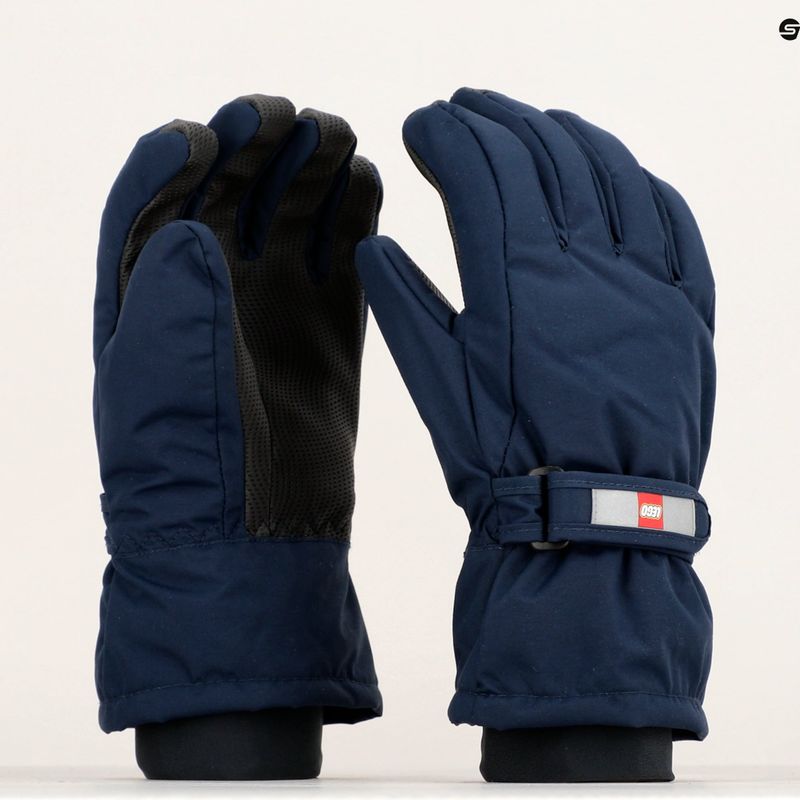 Detské trekingové rukavice LEGO Lwatlin dark navy 11