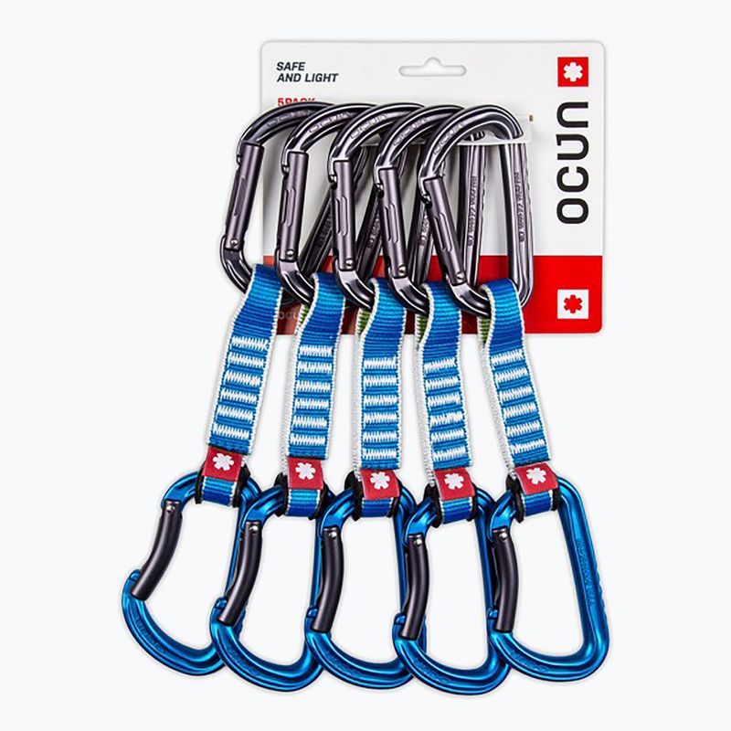 Lezecká expreska Ocun Falcon QD Zoom PA 12 cm 5 ks blue
