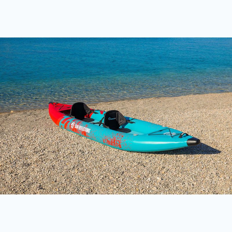 Nafukovací kajak pre 2 osoby Sun Reflections Tube blue/red 4