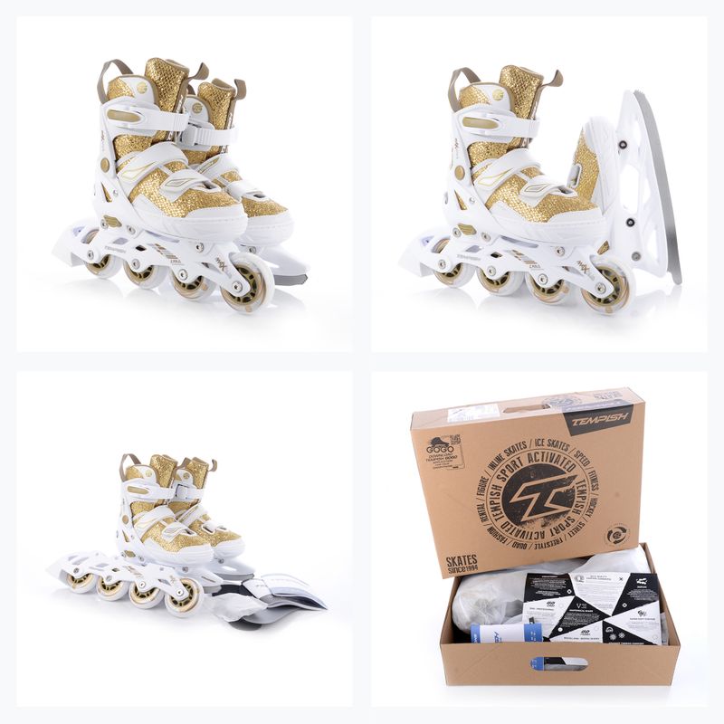 Kolieskové korčule detské Tempish Enbo Duo Girl Gold gold 13