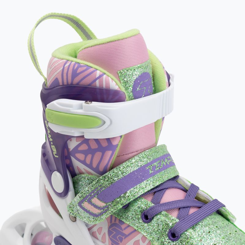 Detské kolieskové korčule Tempish Bam-Bu Flash white/pink 8