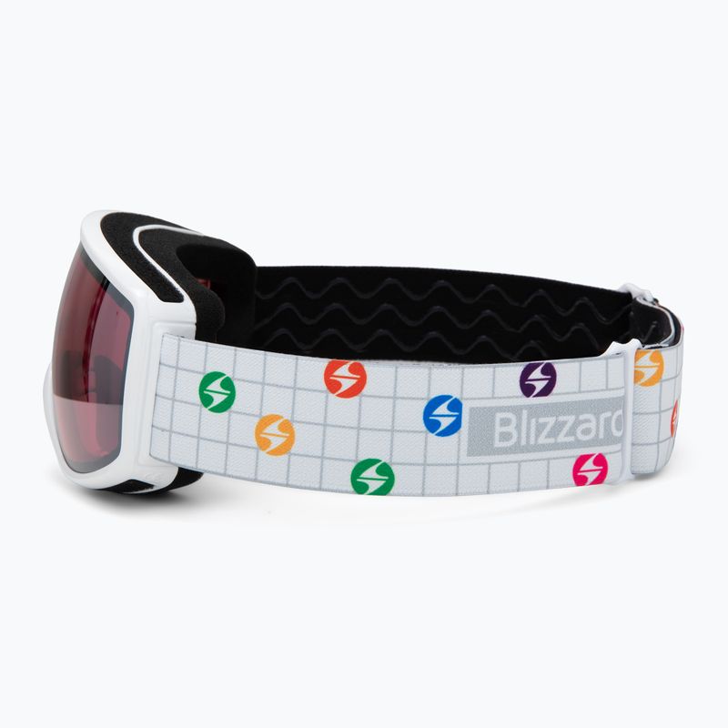 Detské lyžiarske okuliare Blizzard 963 DAO white shiny/pink/silver mirror 4