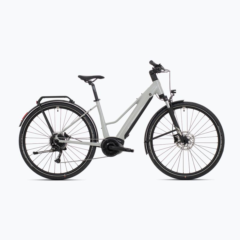 Elektrobicykel Superior eXR 6050 BL Touring 36V 13.4Ah 500Wh lesklá šedá/chrómovo strieborná