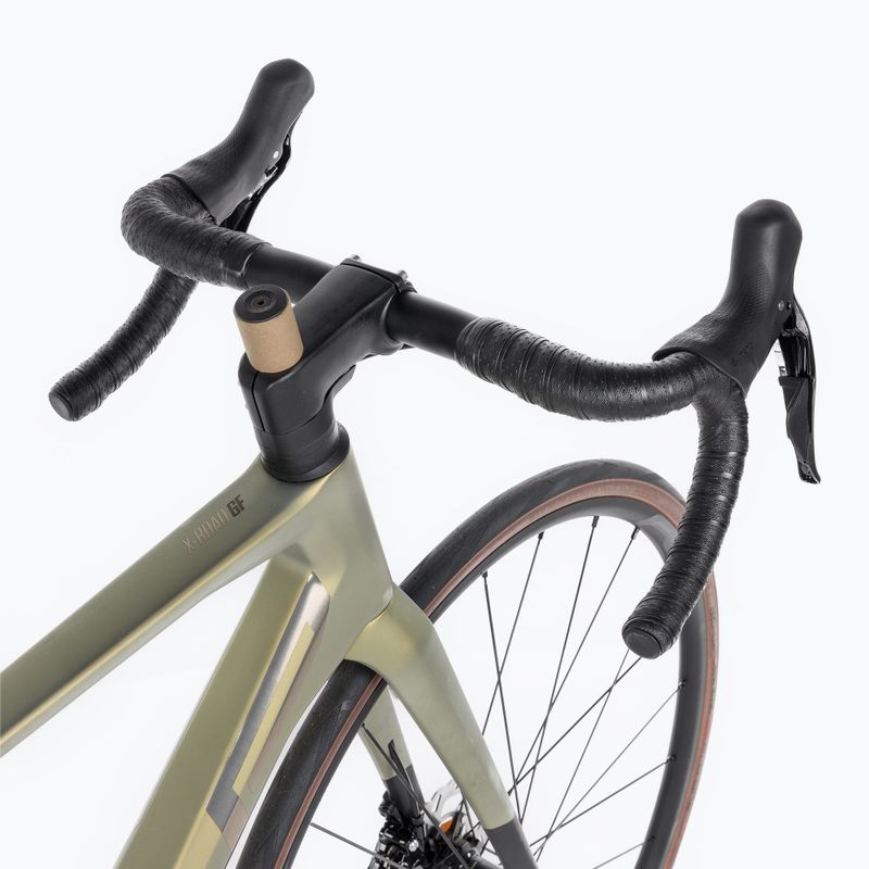 Cestný bicykel Superior X-ROAD Team Elite SE matná olivová/metalický chróm 5