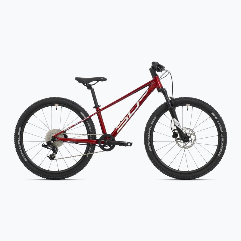 Detský bicykel Superior Team 24 gloss dark red/hologram chrome